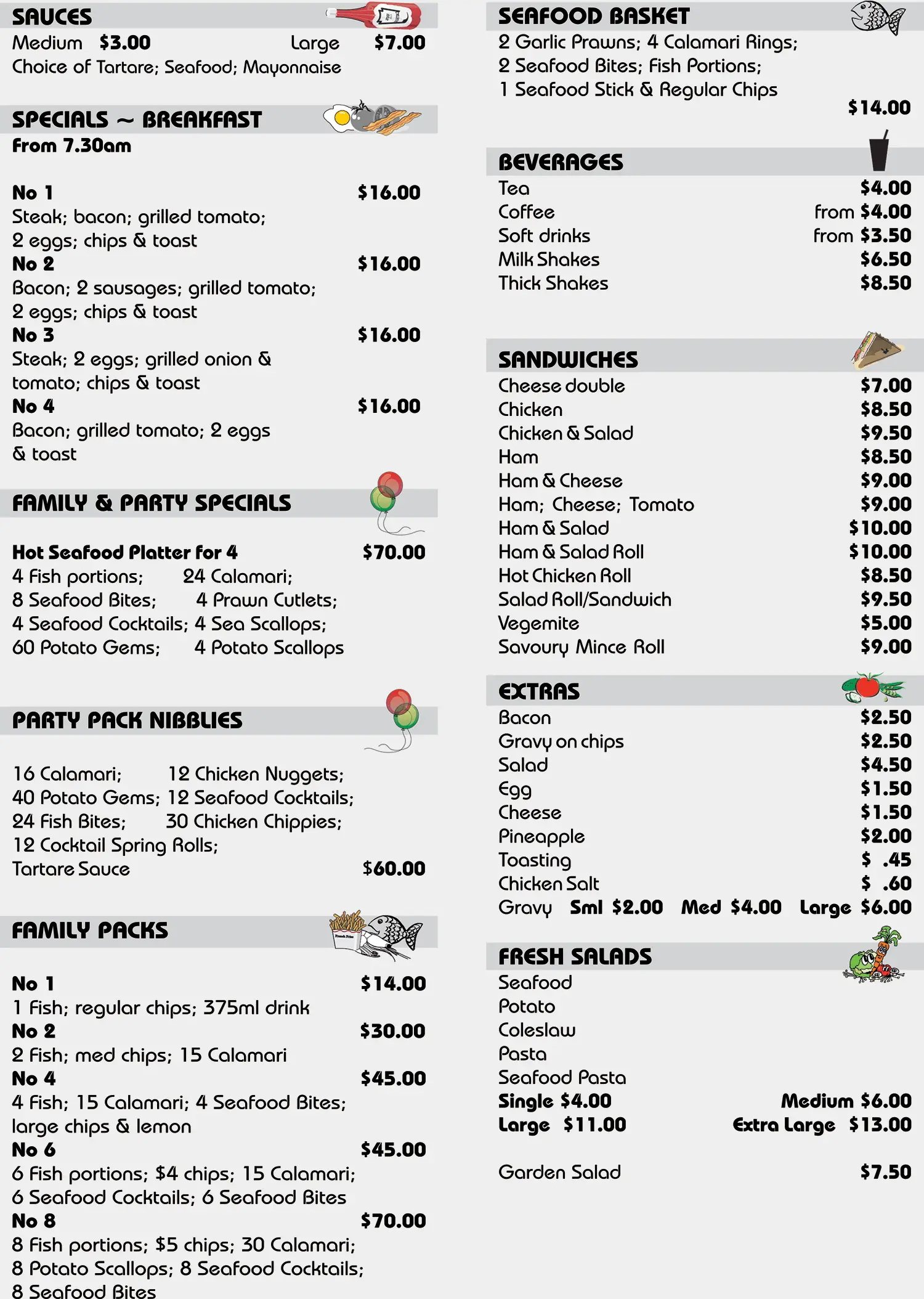 Menu Page 2